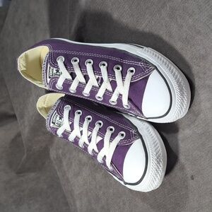 Converse Chuck Taylor All Star Ox Low Dark Purple Lace Up Sneakers VG- US 8